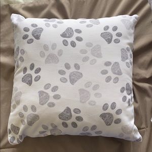 Paw print Throw pillow